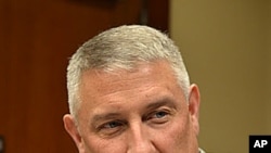 Sergeant Major of the US Army, Raymond Chandler III, speaking to reporters at 8th Army HQ, (Yongsan, Seoul, November 7, 2011)