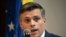 FILE - Venezuelan opposition leader Leopoldo Lopez talks during a press conference in Bogota on Dec. 10, 2020. 