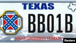 The design of a proposed "Sons of the Confederacy" Texas state license plate is shown in this handout illustration provided by the Texas Department of Motor Vehicles March 20, 2015.
