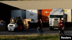 Workers of assembly factories shift change at an industrial zone in Tijuana, Mexico, April 11, 2017. 