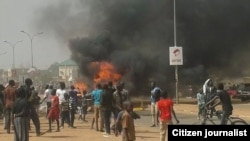 Lokacin wata zanga zanga a Jamhuriyar Nijar