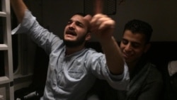 Dancing and Celebrating on the Train