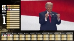 دونالد ترمپ، رییس جمهور ایالات متحدۀ امریکا هنگام قرعه کشی تیم‌های شامل در جام جهانی فوتبال ۲۰۲۶