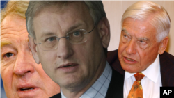 S lijeva na desno: Ashdown, Bildt, Schwarz - Shilling