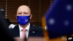 资料照：澳大利亚国防部长杜登（Peter Dutton）