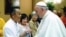 Sovan Tun, head of the the Cambodian Buddhist Society of Wat Buddhikaram Temple in Maryland, greets Pope Francis at the Vatican in Rome, in June 2015. (Photo courtesy of the Vatican/Sovan Tun)