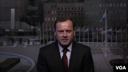 U.S. Special Envoy for Sudan Tom Perriello speaks to VOA, in this screenshot from the interview. 