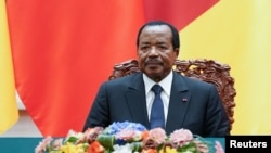 Le président camerounais Paul Biya, le 22 mars 2018.