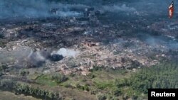 Розбомблений Росією Вовчанськ, Харківська область, 2 червня 2024 року. United Assault Brigade of the National Police of Ukraine "Lyut"/Handout via REUTERS