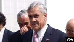 El presidente Piñera dijo que apoya a Palestina para que sea aceptada en la ONU como un Estado miembro.