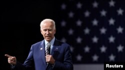 Mantan Wakil Presiden AS Joe Biden di Des Moines, Iowa. (Foto: dok).
