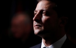 Ukraine's President Volodymyr Zelenskiy attends a luncheon for world leaders at the 74th session of the United Nations General Assembly (UNGA) at U.N. headquarters in New York City, New York, Sept. 24, 2019.