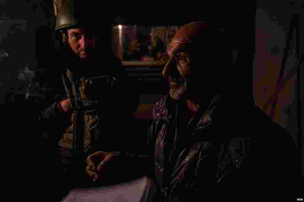 Hmayak Vanyan, 60, is a former soldier who fought in the 90s and his sons are now fighting in an extension of that conflict, in Nagorno-Karabakh, Oct. 9, 2020. (Yan Boechat/VOA) 