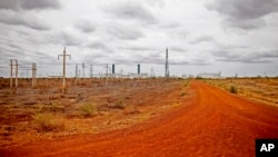 FILE - Inactive and abandoned oil installations seen near frontline positions north of Bentiu, Unity State, South Sudan.