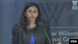 Nisha Bisvol, AQSh Davlat kotibining Janubiy va Markaziy Osiyo bo'yicha muovini, 22-yanvar, 2015