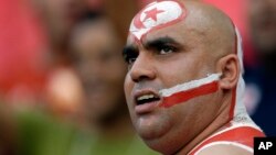 Un fan tunisien lors de la CAN, en Guinée-équatoriale, le 26 janvier 2015.