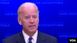 Wapres AS Joe Biden mengadakan pertemuan dengan komisi bipartisan Kongres AS, Rabu (15/6).