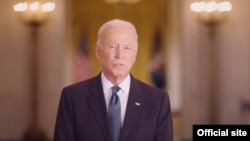 El presidente de EE. UU., Joe Biden, pronuncia un discruso por el 20 aniversario de los ataques terroristas del 11 de septiembre de 2001. [Captura pantalla TW Casa Blanca]