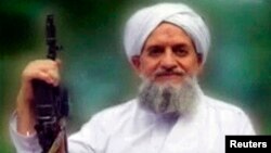  File - A photo of al-Qaida leader Ayman al-Zawahiri taken from a video released in September 2011.