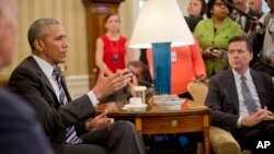 Зустріч президента Обами з журналістами у Білому домі