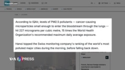 Hà Nội trở thành thành phố ‘ô nhiễm nhất thế giới’