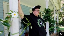 FILE - Gavin Grimm is interviewed at his home in Gloucester, Virginia, Aug. 25, 2015. Grimm is a transgender student whose demand to use the boys' bathrooms has divided the community and prompted a lawsuit.