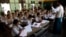 Teachers of basic education receive a training for nationwide census at a school in Kyaung Gone township, Burma, March 20, 2014.