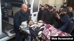 Əbülfəz Bünyadov məhkəmdən aparılarkən 