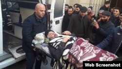 Əbülfəz Bünyadov məhkəmdən aparılarkən 