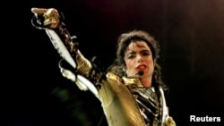 FILE - Michael Jackson performs in concert in Vienna, Austria, July 2, 1997.