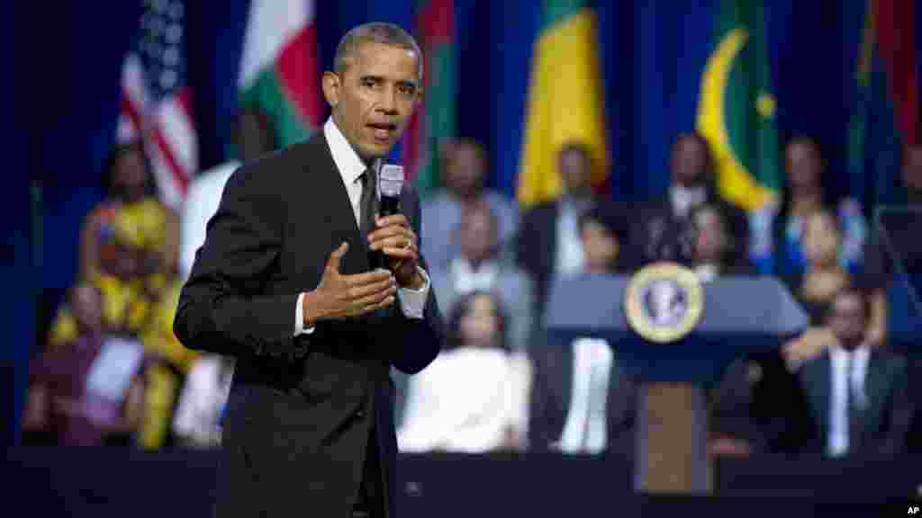 Shugaba Barack Obama a YALI 2015.