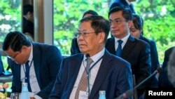 Myanmar's army-appointed Foreign Minister Than Swe attends a six-country informal consultation on the situation in Myanmar, in Bangkok, Dec. 19, 2024. (Thai Ministry of Foreign Affairs/Handout via Reuters) 