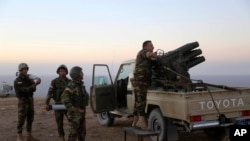 Des forces de sécurité de la coalition près de Mossoul, en Irak, le 17 octobre 2016.