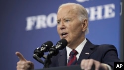 President Joe Biden speaks about his administration's economic playbook and the future of the American economy at the Brookings Institution in Washington, Dec. 10, 2024. Biden has approved a new national security memorandum ahead of Donald Trump's return to the White House.