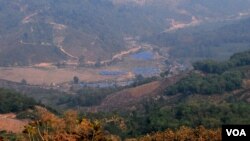 Camps de réfugiés de Kachin à la frontière entre la Chine et la Birmanie, 16 mars 2015.