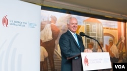 The U.S. Agency for Global Media’s Chief Executive John Lansing said he will be leaving his post at the end of the month.