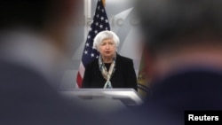 Архівне фото: Міністерка фінансів США Дженет Єлленa 13 квітня 2022 року REUTERS/Лі Мілліс/File Photo