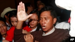 Kyaw Min Yu, aktivis prodemokrasi Myanmar, dalam sebuah kesempatan pada 2012. (Foto: AP)
