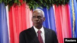 El exministro de Deportes de Haití Fritz Belizaire tras ser elegido primer ministro por el Consejo de Transición, en Puerto Príncipe, el 30 de abril de 2024. 