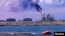 A general view of the port and Zawiya Oil Refinery, west of the city of Tripoli, Libya, Aug. 22, 2013. 