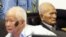 FILE - Former Khmer Rouge leaders Noun Chea and Khieu Samphan in court.