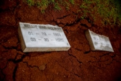 Nellie 'Pollye Ann' Mae and Benjamin Tolbert, a couple married for 30 years, are buried at Cedar Hill Cemetery on April 18, 2020, in Dawson, Ga. Both They died two days apart.