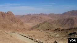 Wilayah Semenanjung Sinai di Mesir dekat perbatasan Israel yang tidak dijaga ketat (foto: dok).