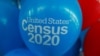 FILE - Balloons decorate an event for activists and local government leaders to mark the one-year-out launch of the 2020 census efforts in Boston, April 1, 2019. 