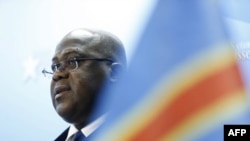 Félix Tshiekedi, candidat à la présidentielle pour le Rassemblement et l'Union pour la démocratie et le progrès social (UDPS), Bruxelles, Belgique, 18 mai 2018.