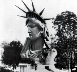 Голова Статуи Свободы перед отправкой из Франции в США, 1884 год