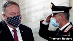 El secretario de Estado, Mike Pompeo, viajó el viernes 2 de octubre de 2002 de Roma a Dubrovnik en Croacia.