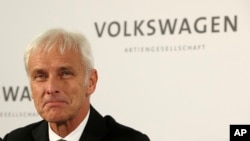 Newly appointed Volkswagen CEO Matthias Mueller in Wolfsburg, Germany, Sept. 25, 2015,