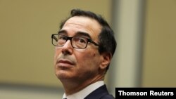 El secretario del Tesoro de Estados Unidos, Steven Mnuchin, testifica ante la Cámara de Representantes, el 1 de septiembre de 2020.
