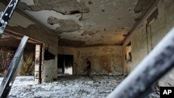 Ruins of the U.S. consulate in Benghazi, Libya, 10.2.2012.
